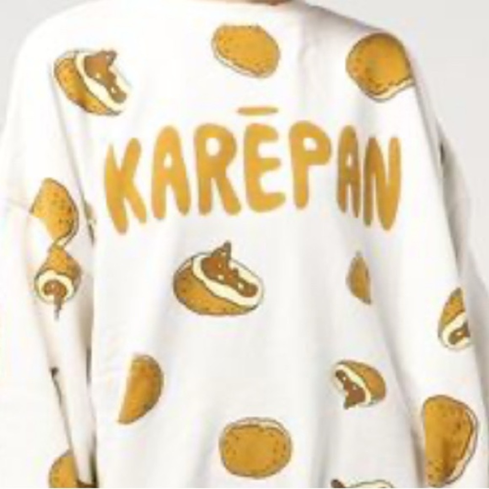 Punyus Short Sleeve Tee with Food-Themed Pattern